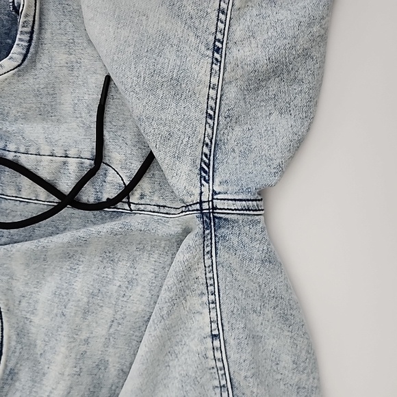 Zoo York Men's Denim Light Blue Jean Jogger Short Faded Size Small - Picture 7 of 14